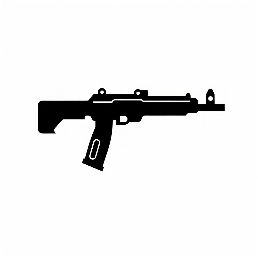 Gun logo icon handgun weapon rifle.