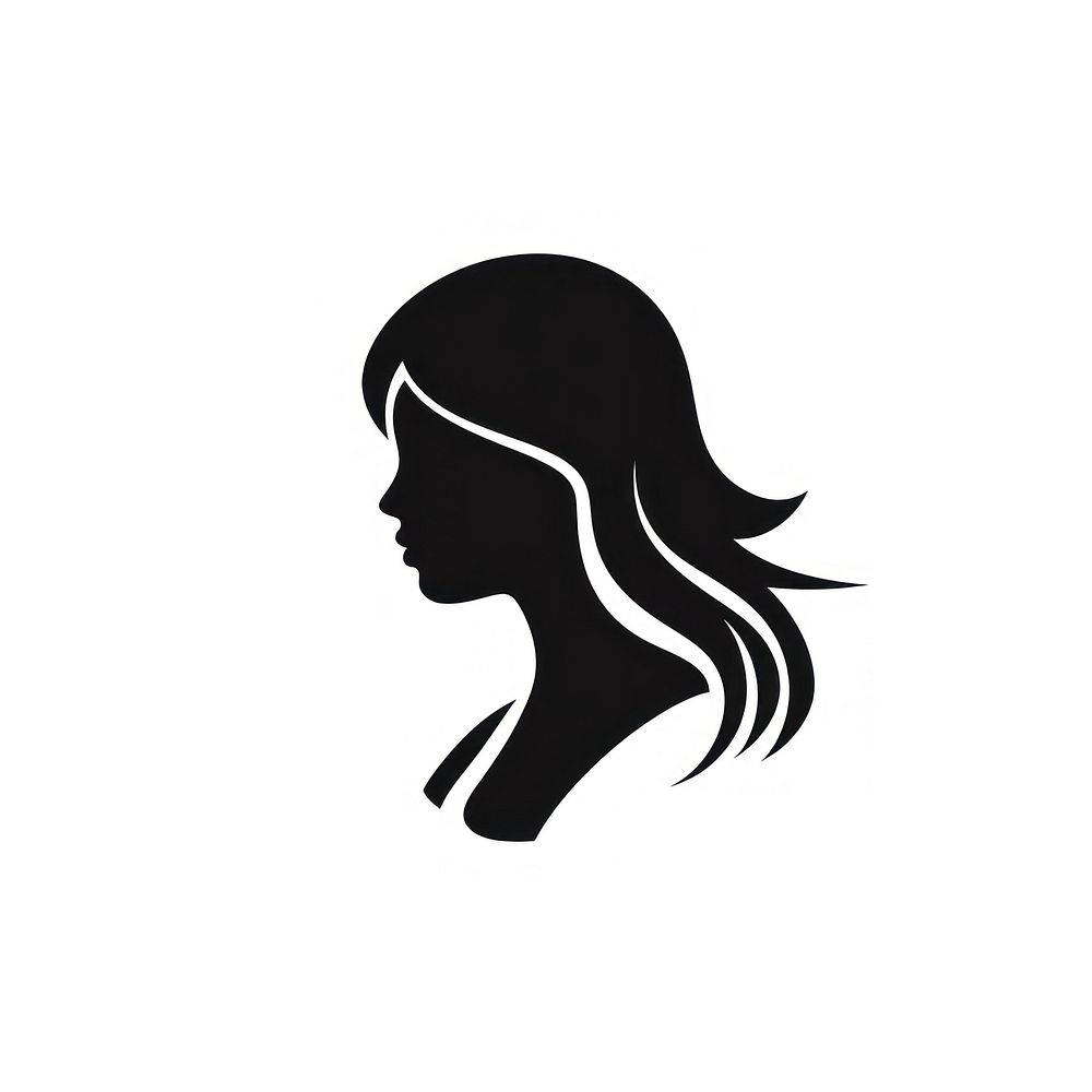 Health logo icon silhouette black white.