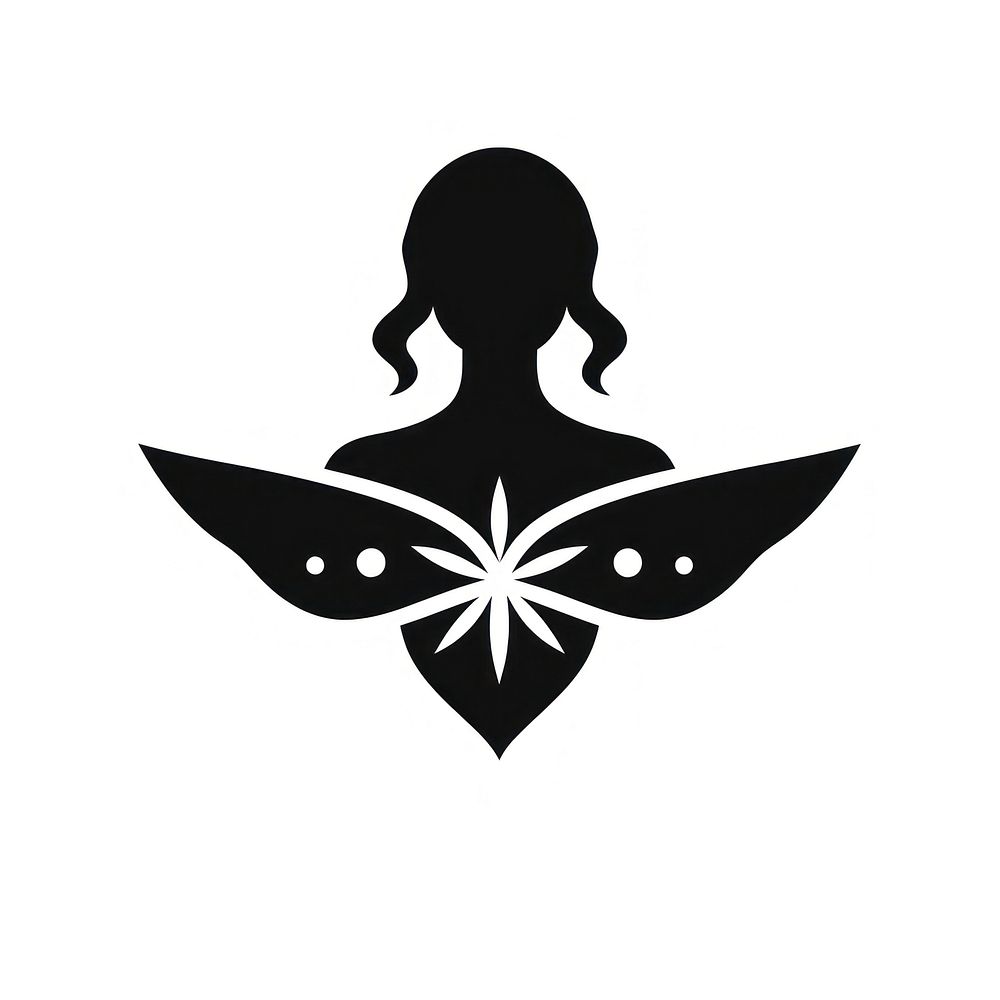 Health logo icon silhouette symbol black.