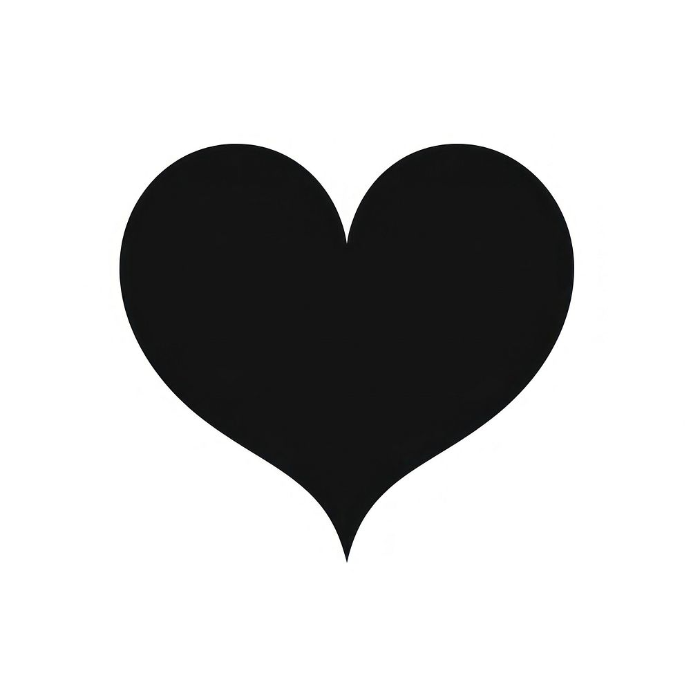 Heart icon symbol white black.