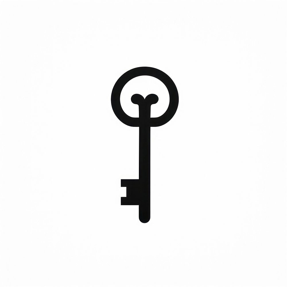 Key logo icon symbol protection security.
