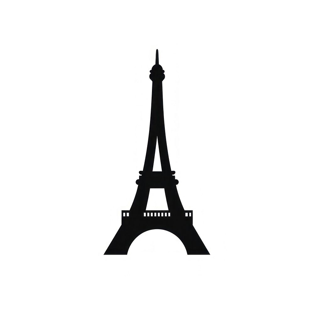 Paris logo icon architecture silhouette tower.
