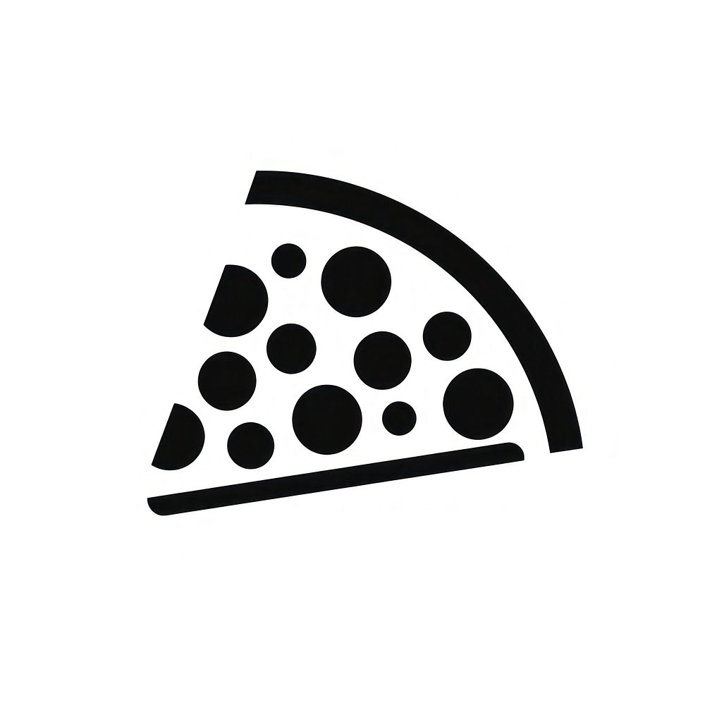 Pizza logo icon black dynamite weaponry.
