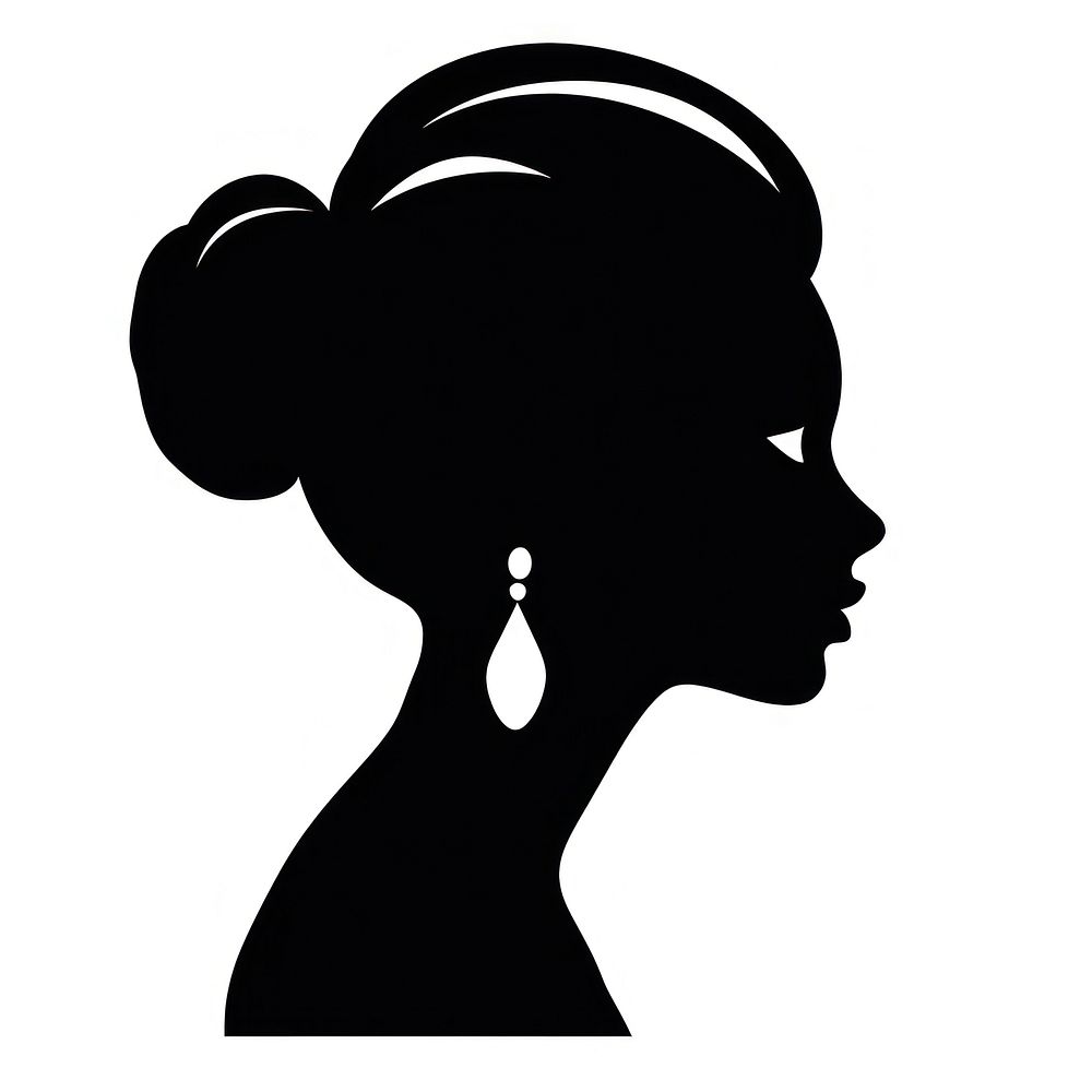 Shape silhouette icon logo adult black white background.