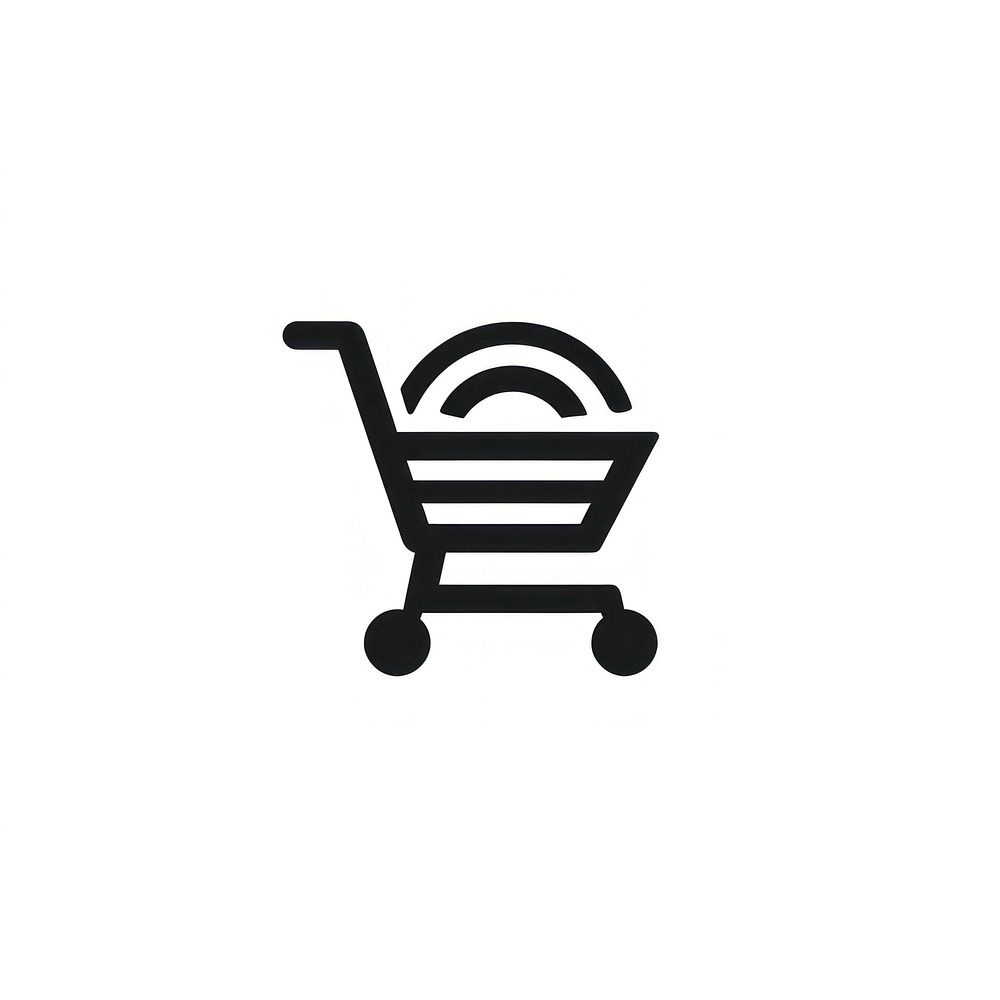 Shopping cart logo icon consumerism dynamite weaponry.
