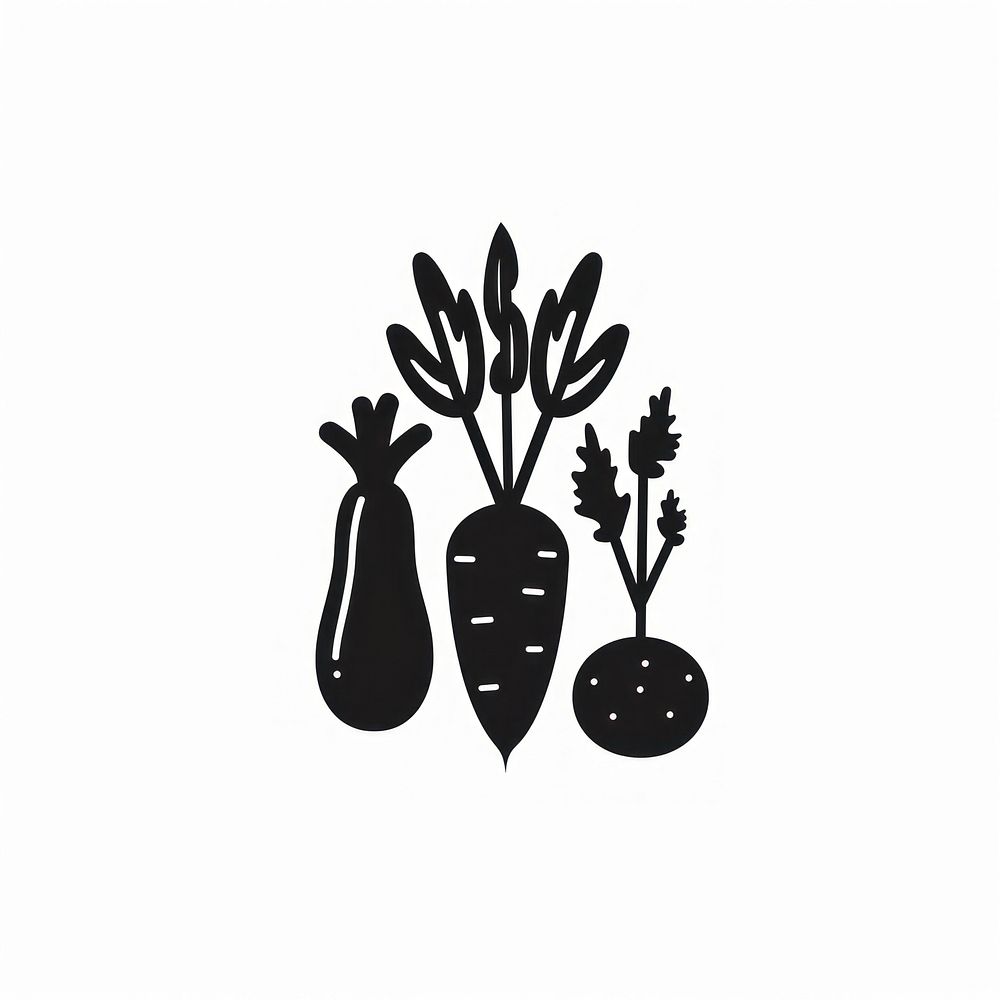 Vegetables logo icon plant food ingredient.