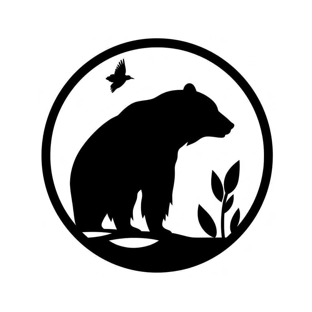 Wildlife logo icon silhouette animal mammal.