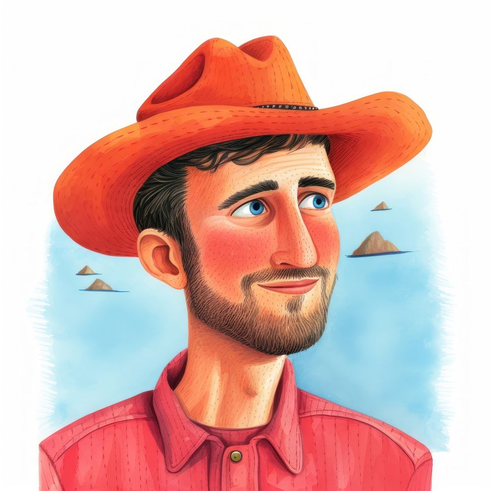 Cowboy drawing sketch adult. | Free Photo Illustration - rawpixel