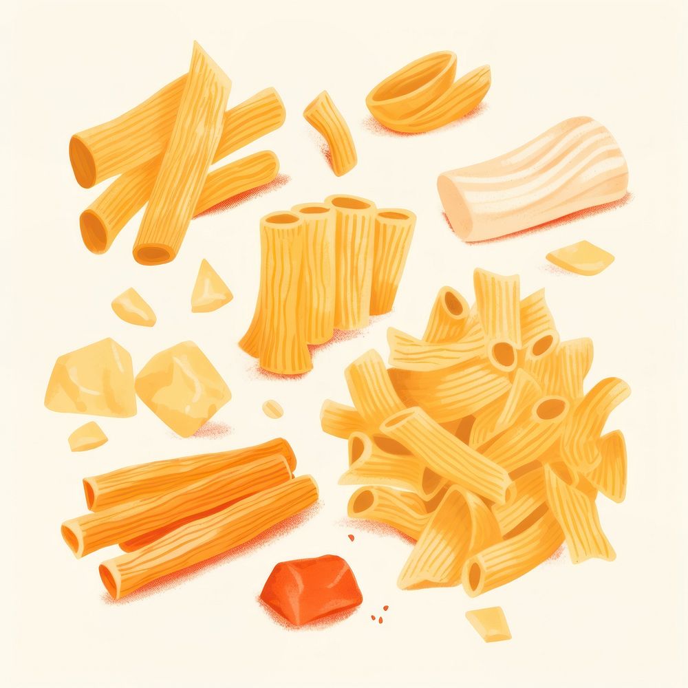 Homemade pasta food freshness macaroni.