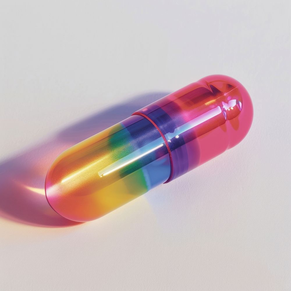 Pill made from polyethylene capsule medication ammunition.