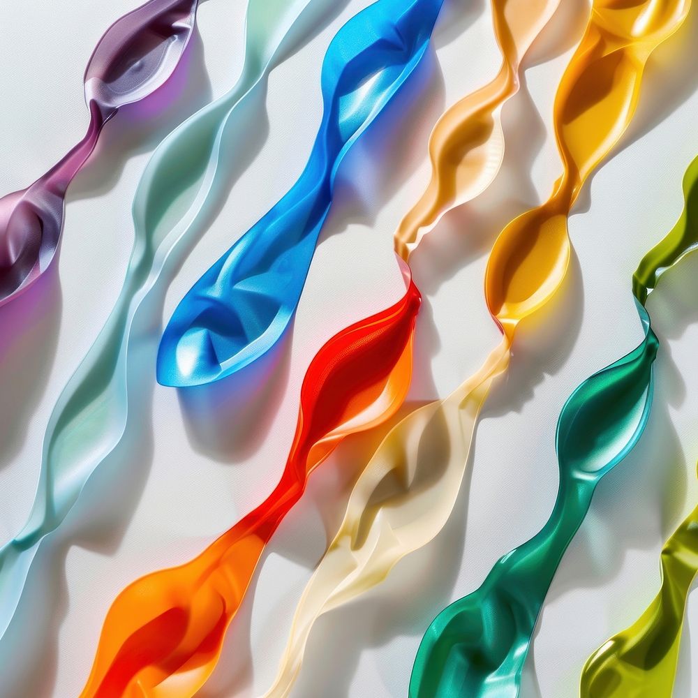 Spoon made from polyethylene backgrounds plastic creativity.