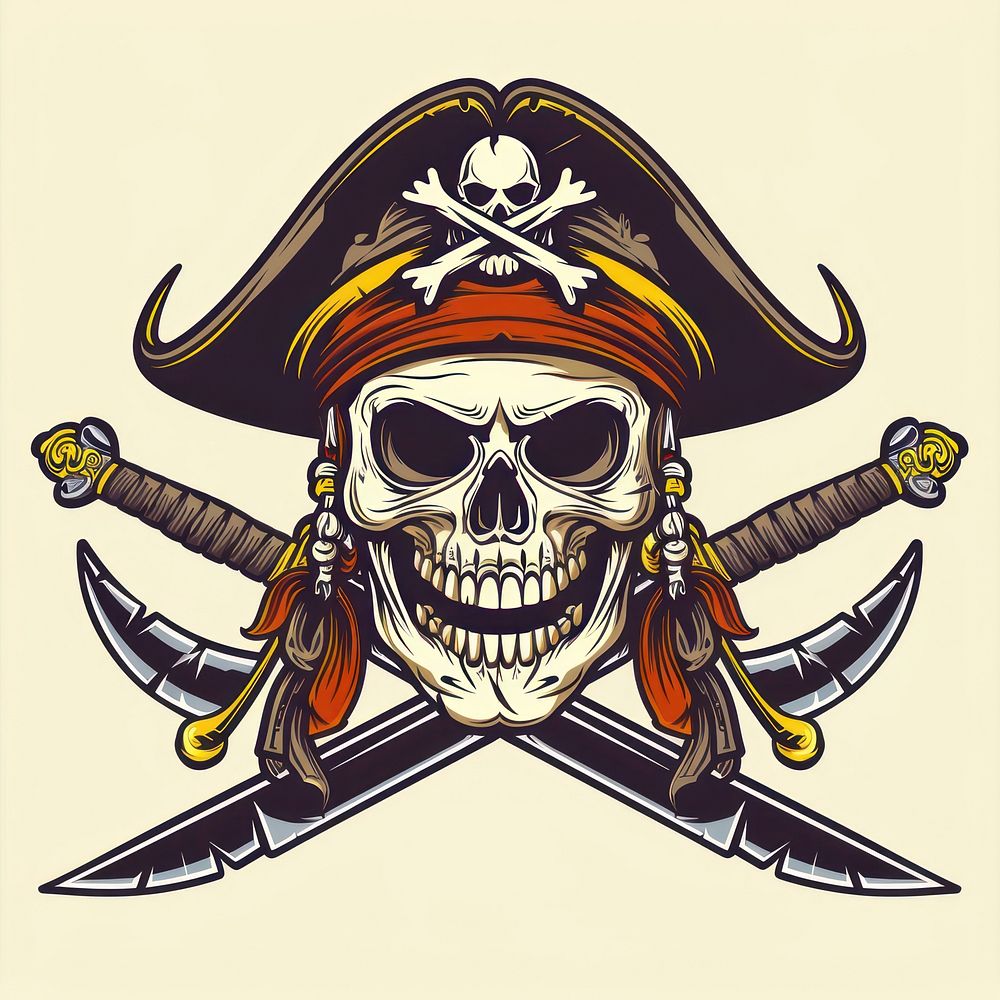 Pirates sword cross icon pirate creativity history.