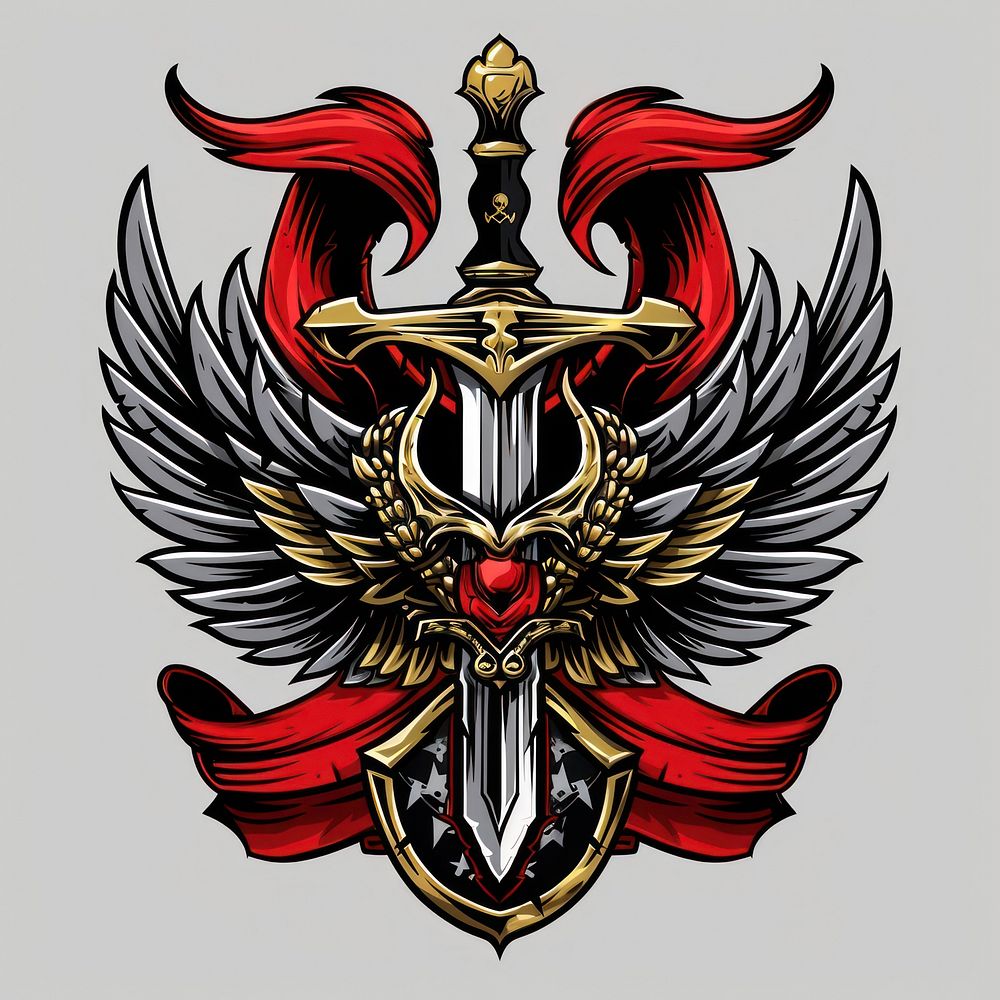 Pirates sword cross icon logo creativity insignia.