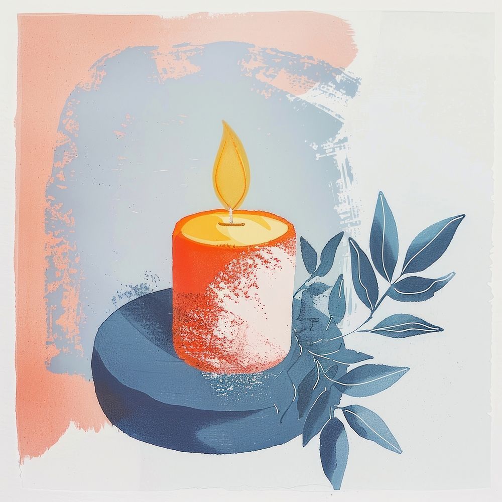 Scented candle art creativity painting.