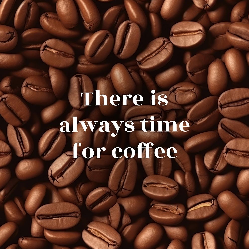 Coffee quote Facebook post 