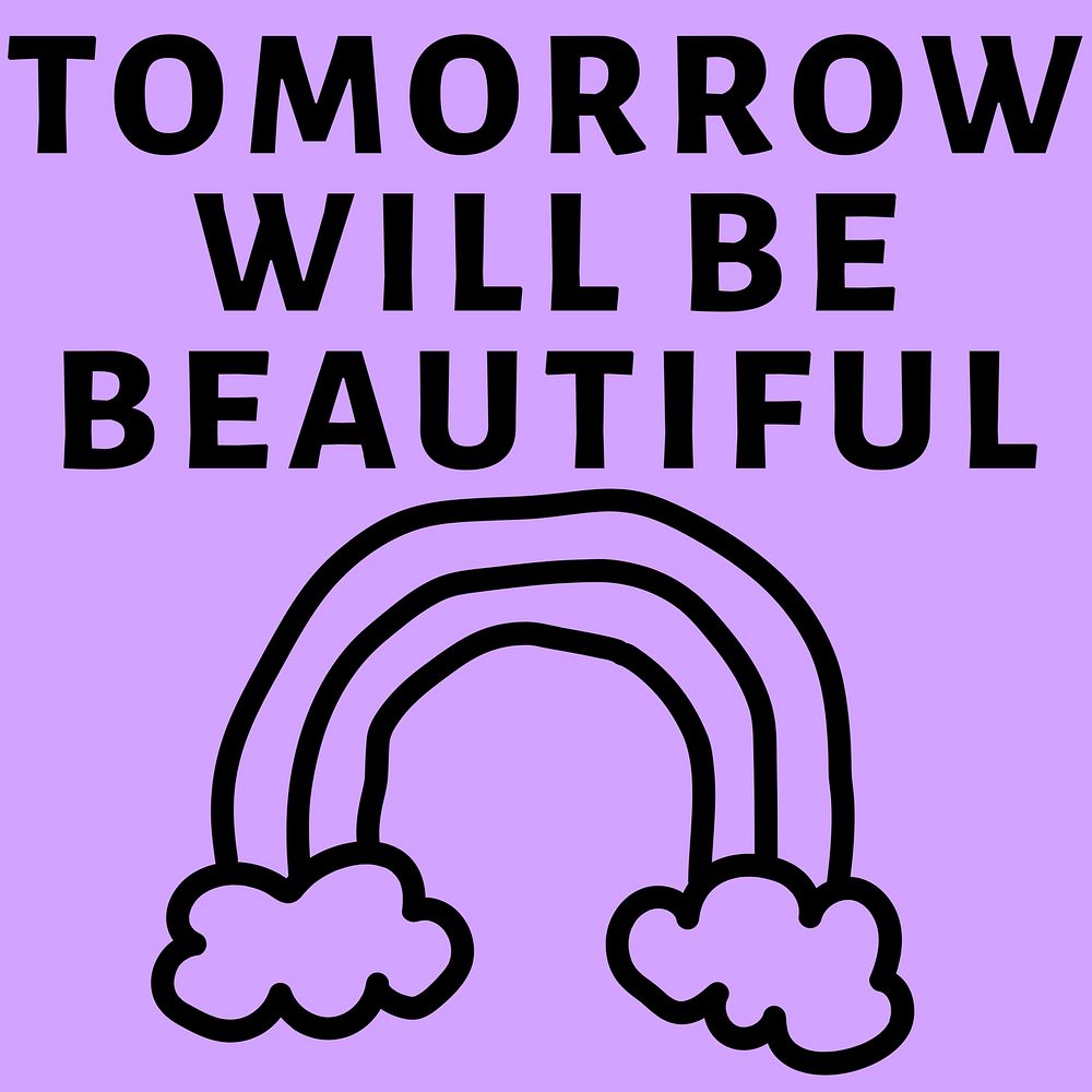 Beautiful tomorrow Instagram post 