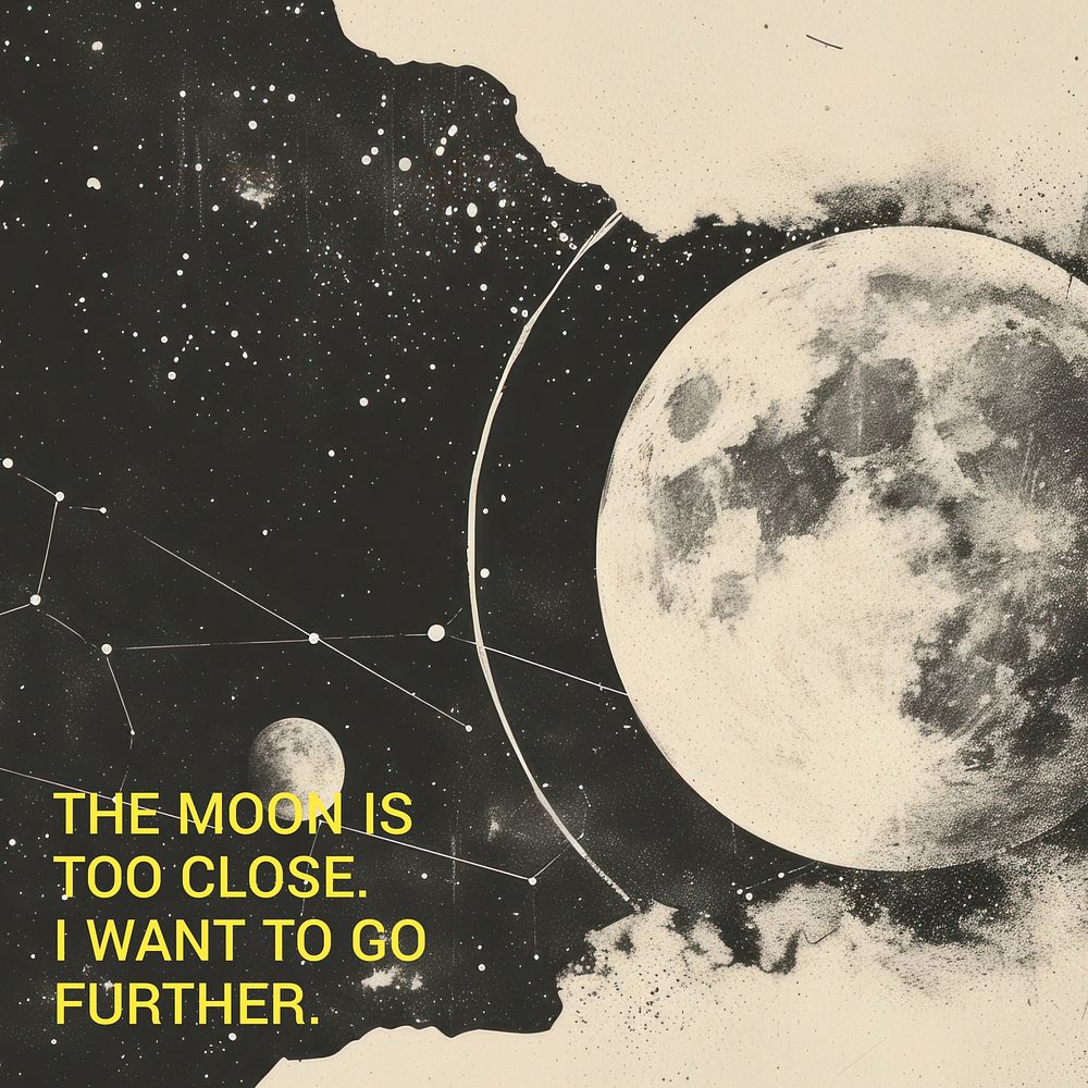 Moon  quote Facebook post template