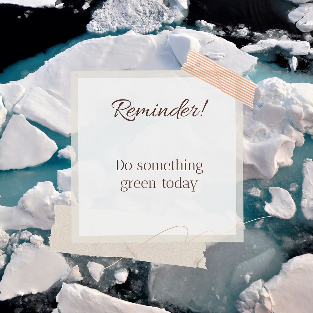 Do something green Instagram post 