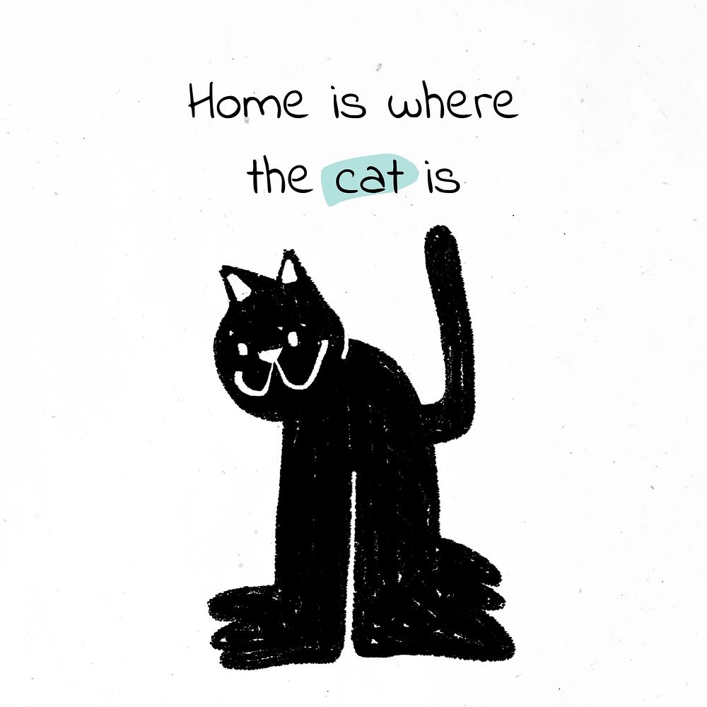 Cat quote Instagram post 