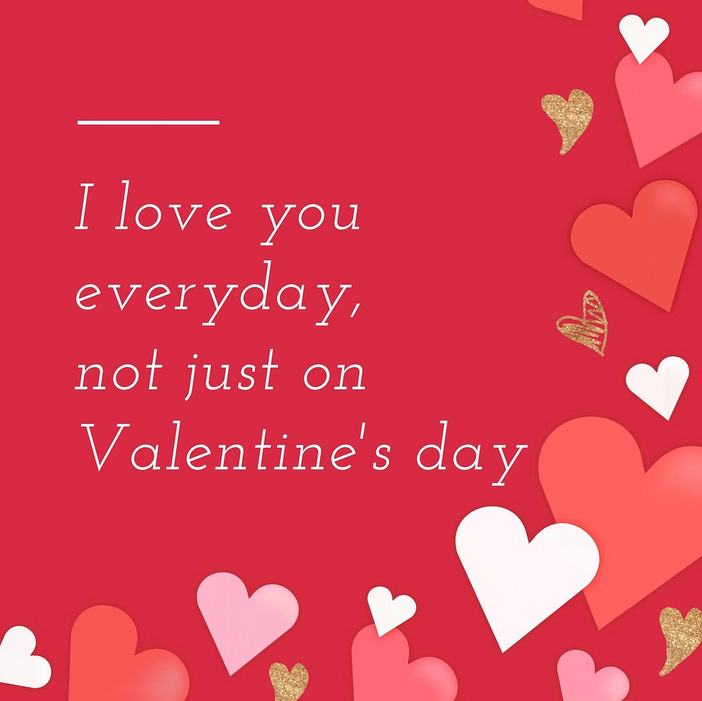 Valentine quote Instagram post 