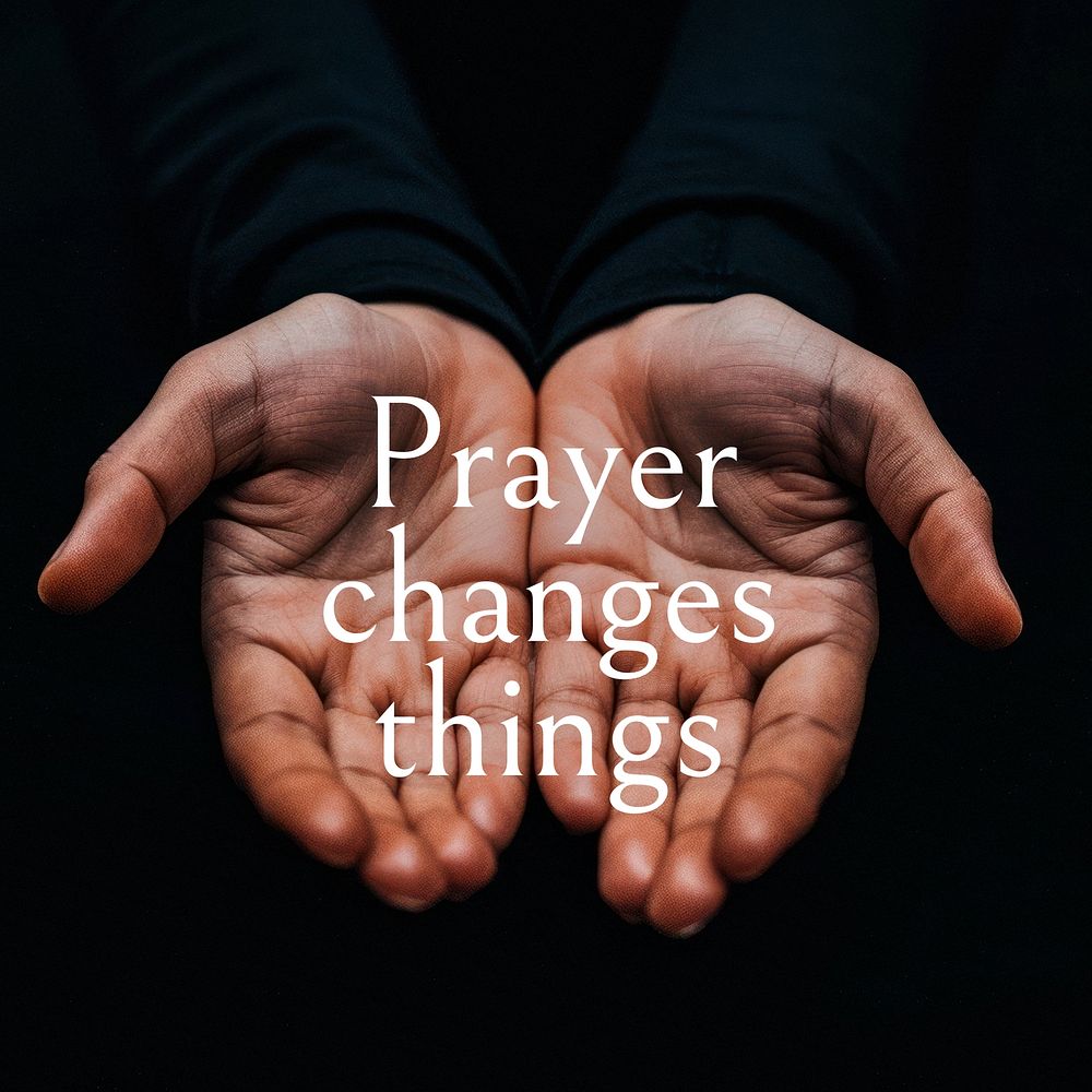 Prayer  quote Facebook post template
