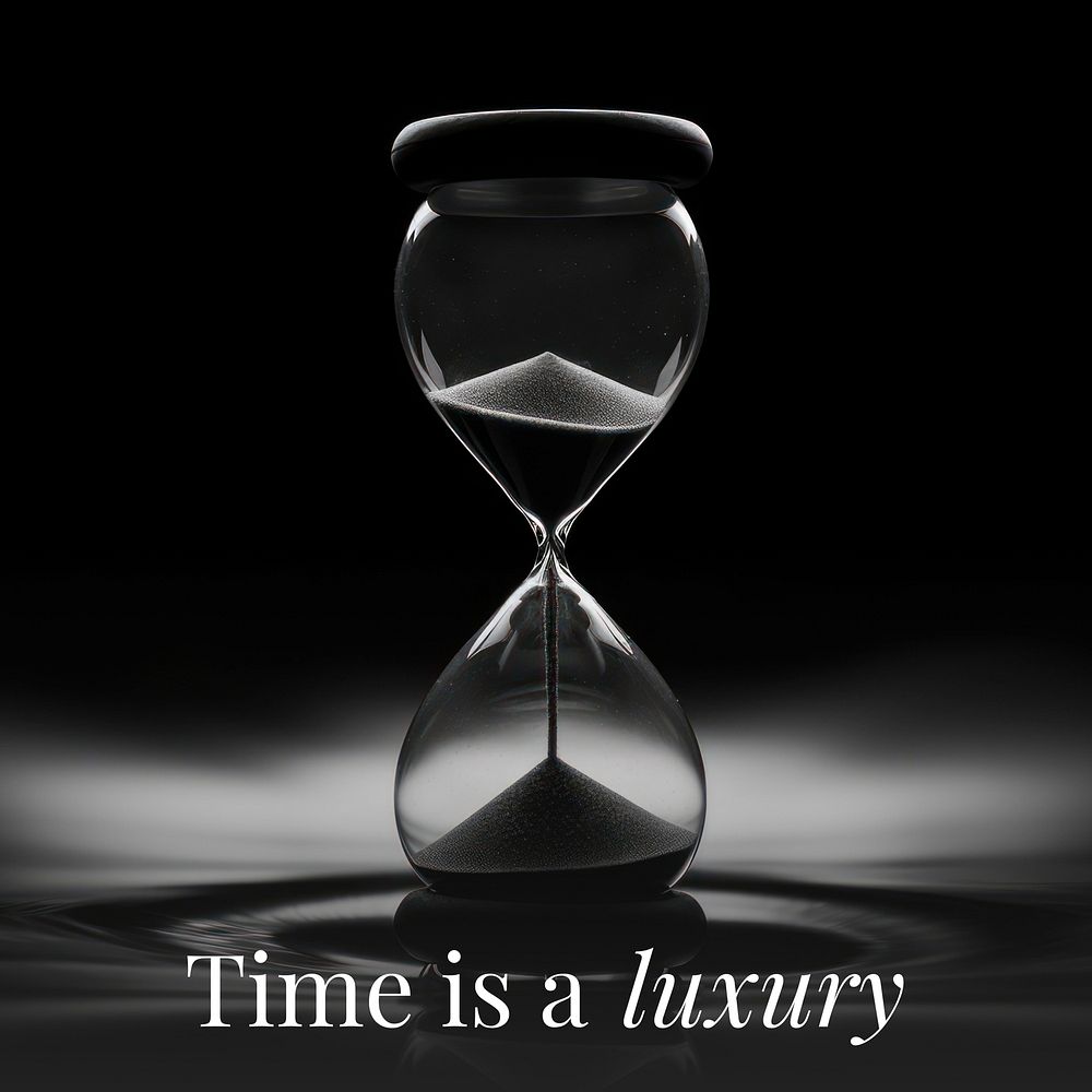 Time is luxury quote Facebook post template