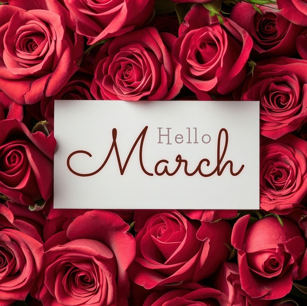 Hello March Facebook post 