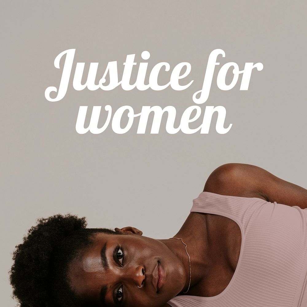 Justice for women Instagram post 