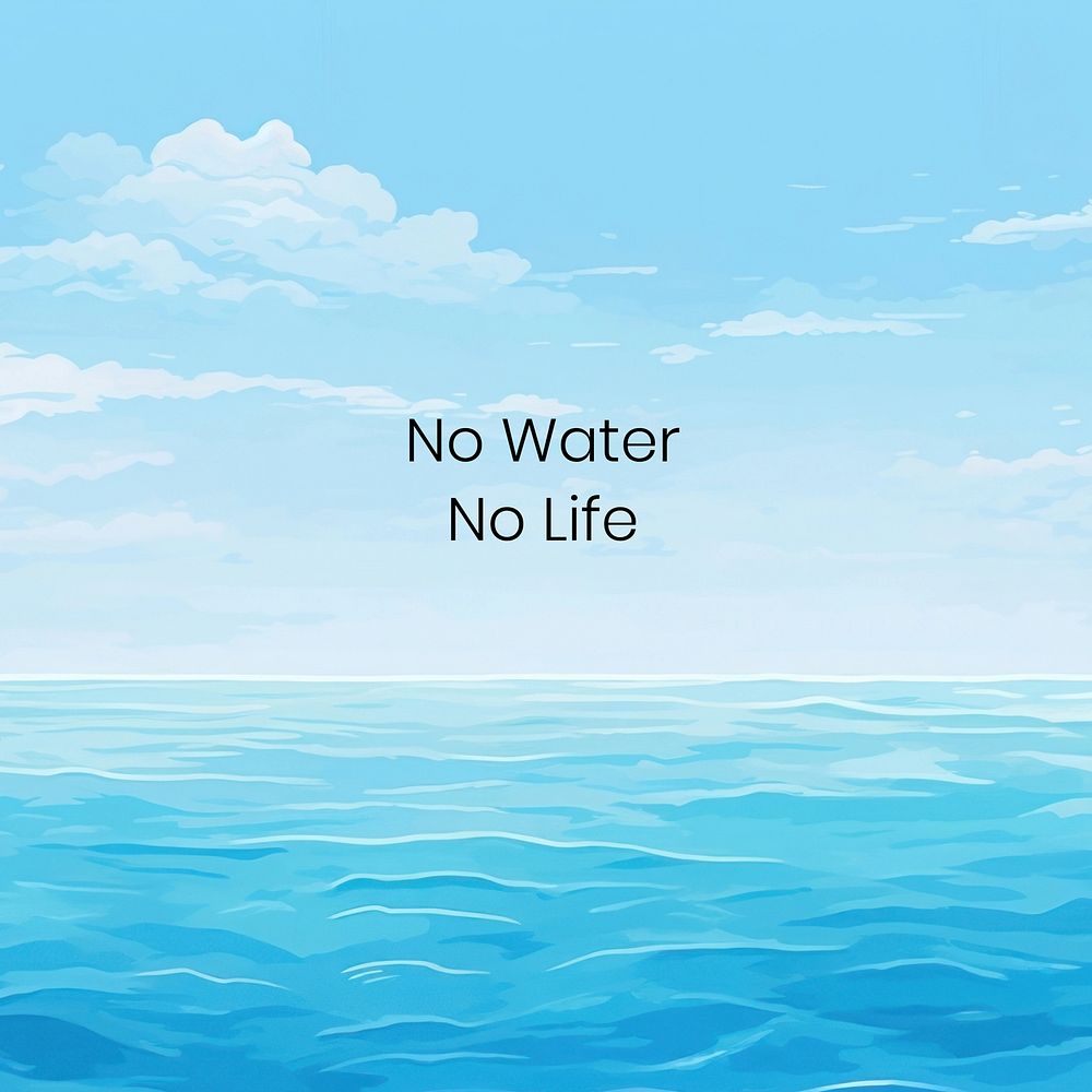 Save water quote Facebook post template