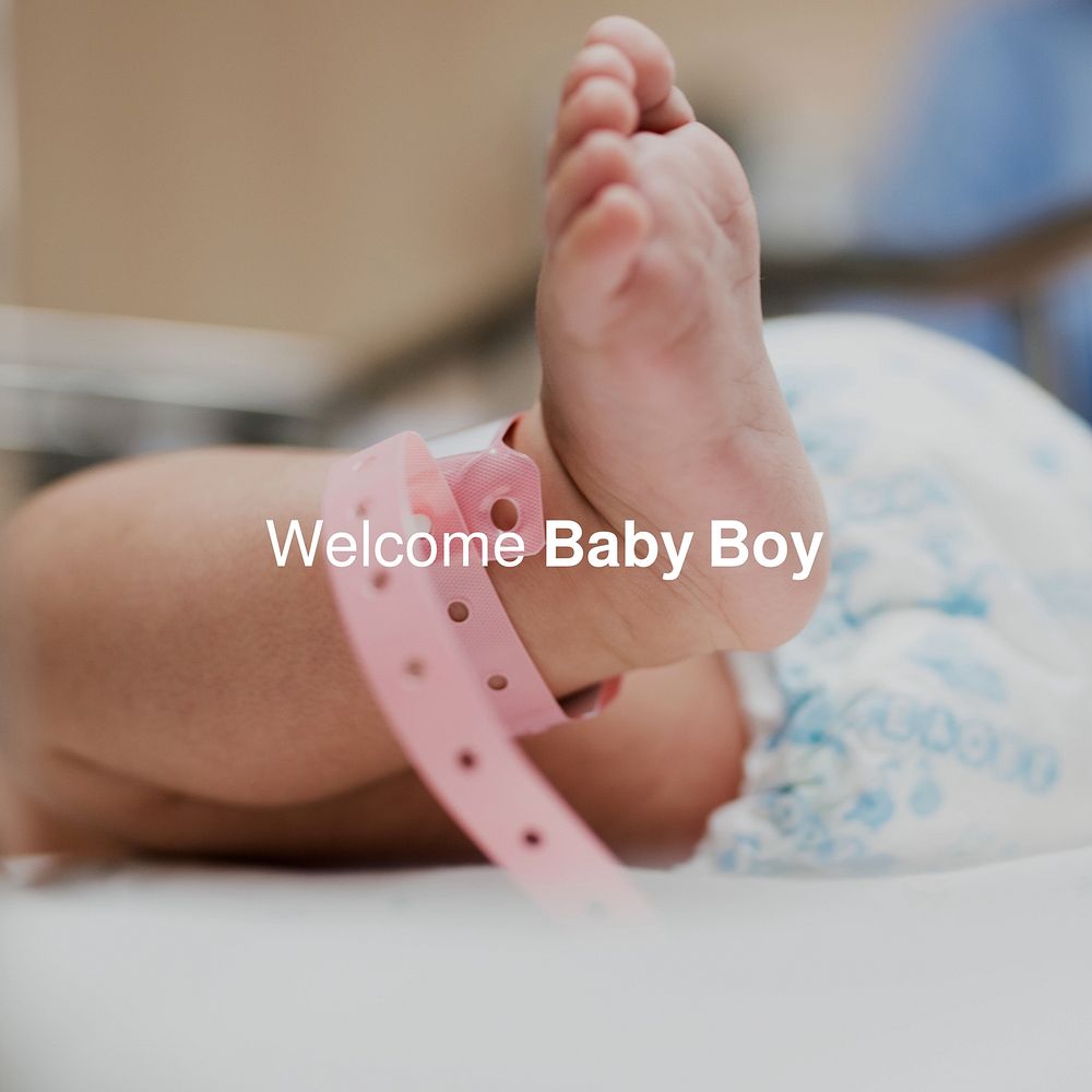 Baby boy quote Facebook post template