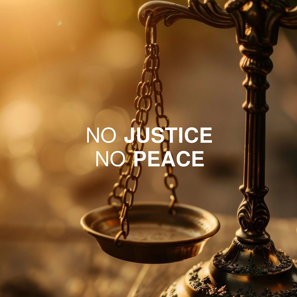 No justice no peace Instagram post 