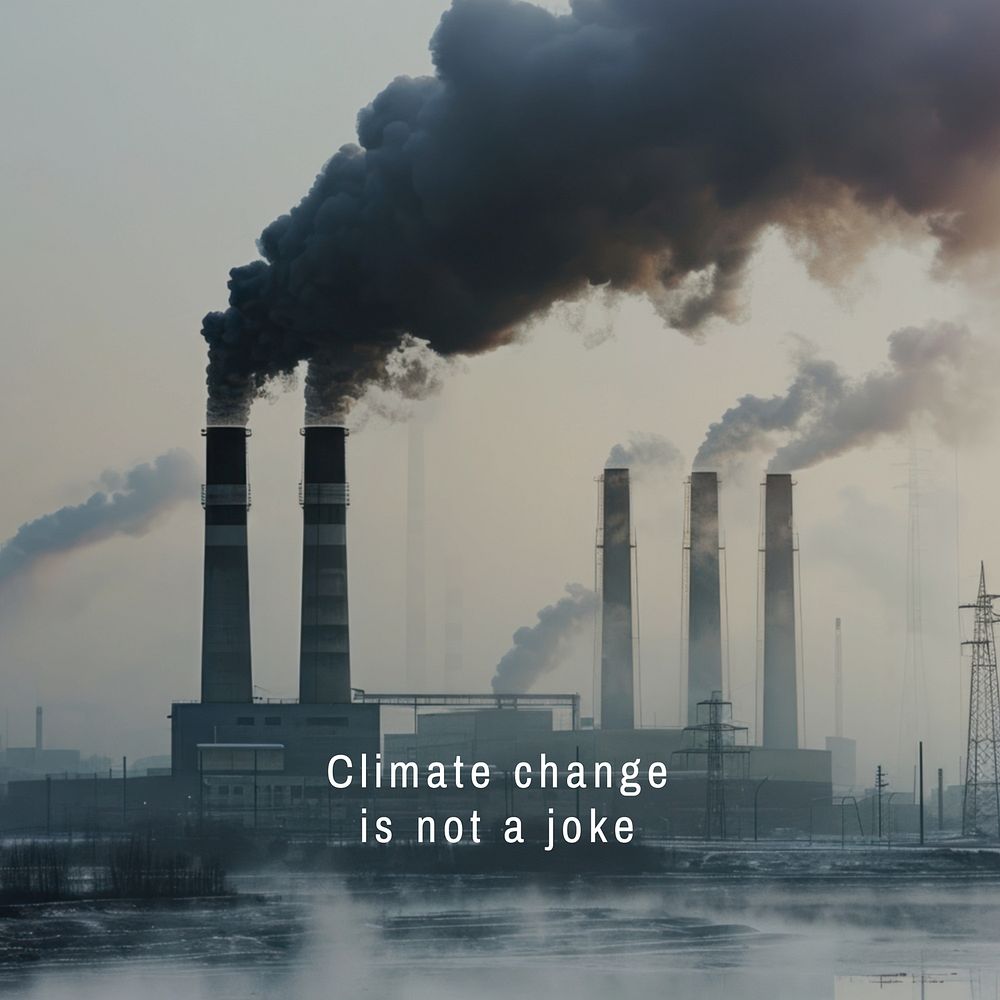Climate change  quote Facebook post template