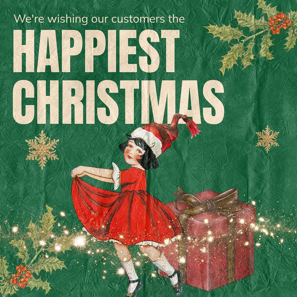 Happiest Christmas Instagram post 