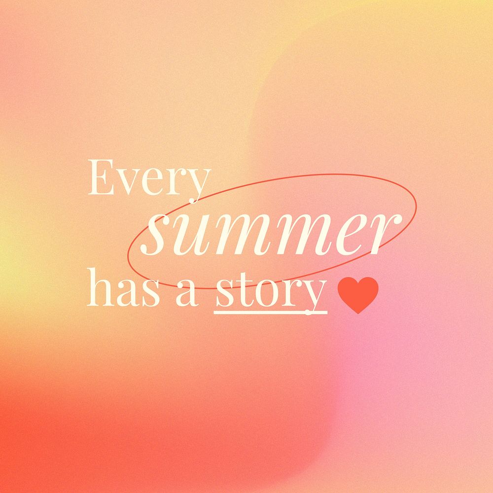 Fun summer quote Instagram post template