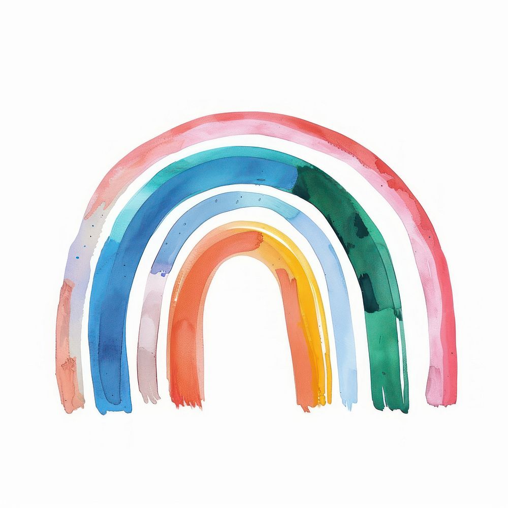 Cute rainbow illustration architecture clothing swimwear.