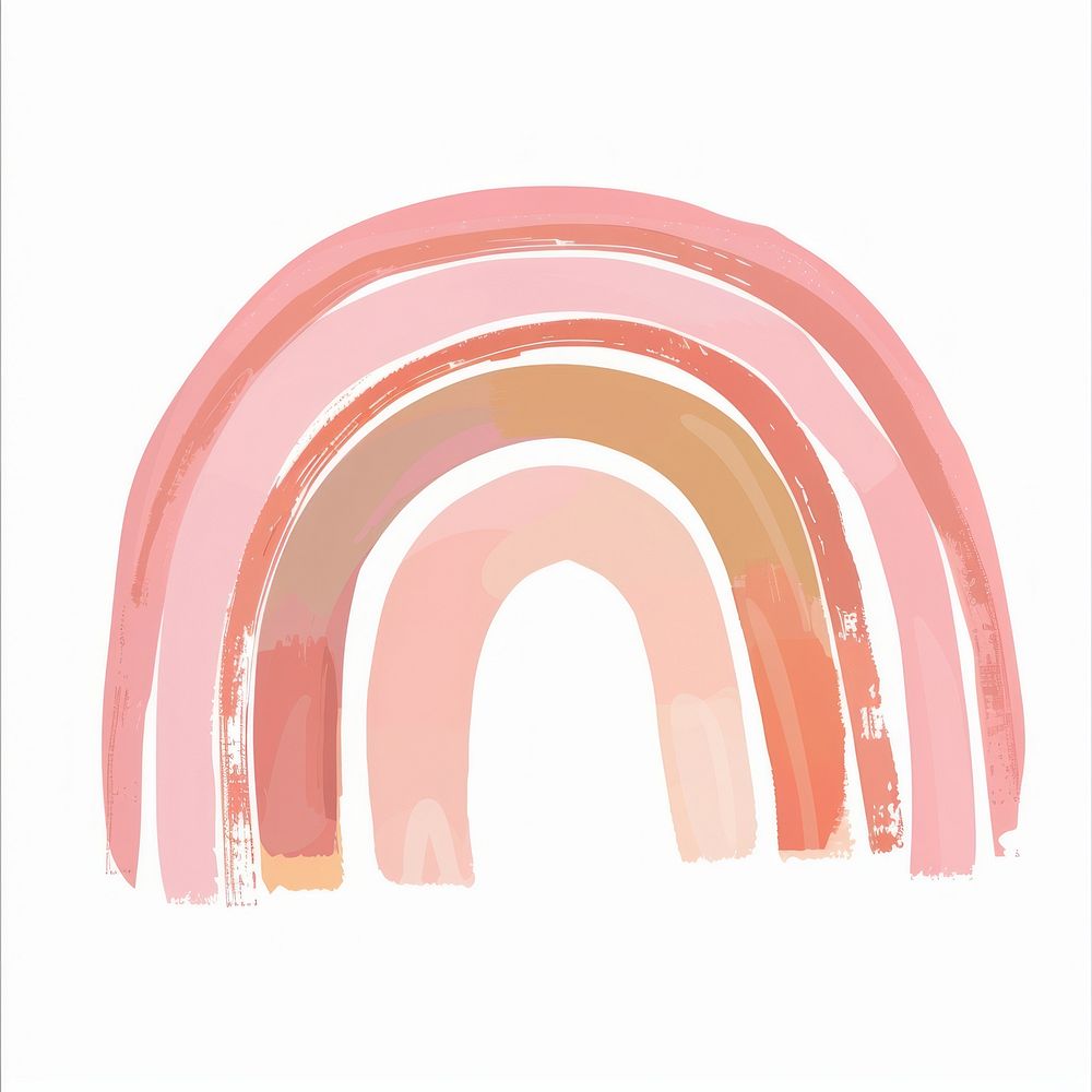 Pink rainbow illustration lip jacuzzi person.