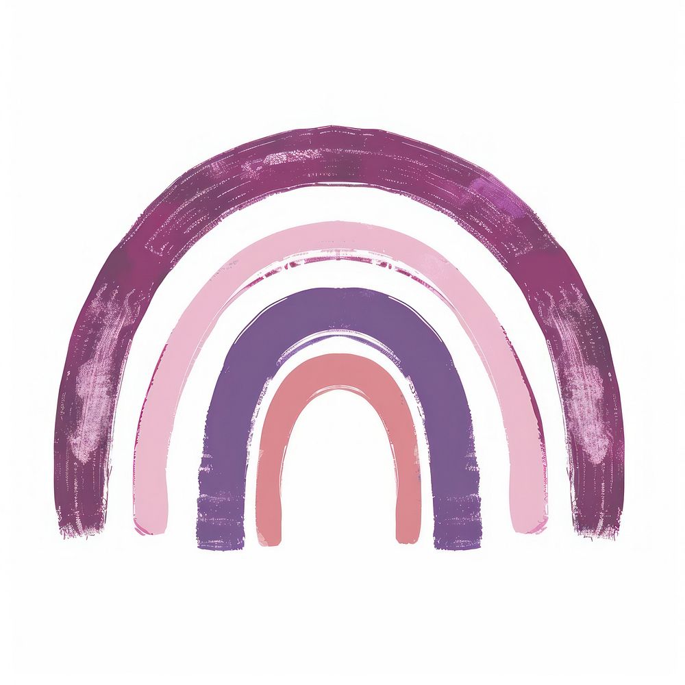 Purple and pink rainbow architecture arched.