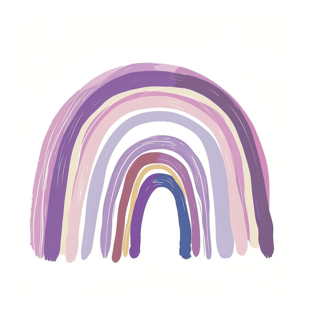 Purple rainbow illustration art illustrated graphics.
