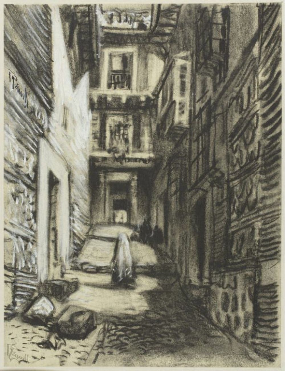 A Street of Toledo by Joseph Pennell