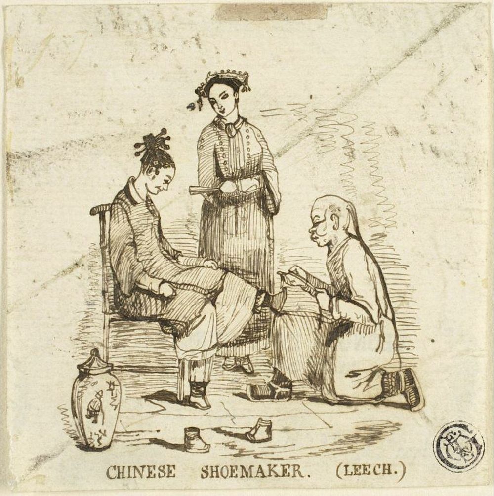 Chinese Shoemaker by John Leech