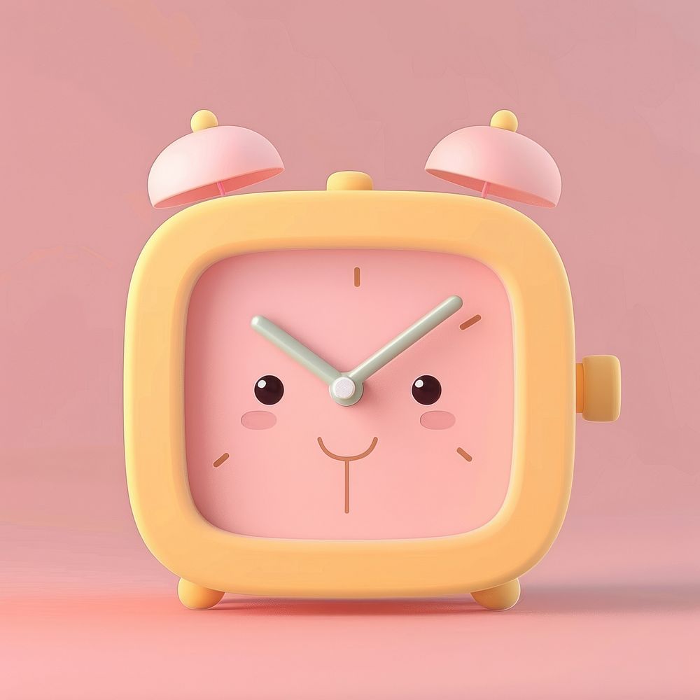 3d cartoon rendering alarm clock icon accessories accessory jewelry.