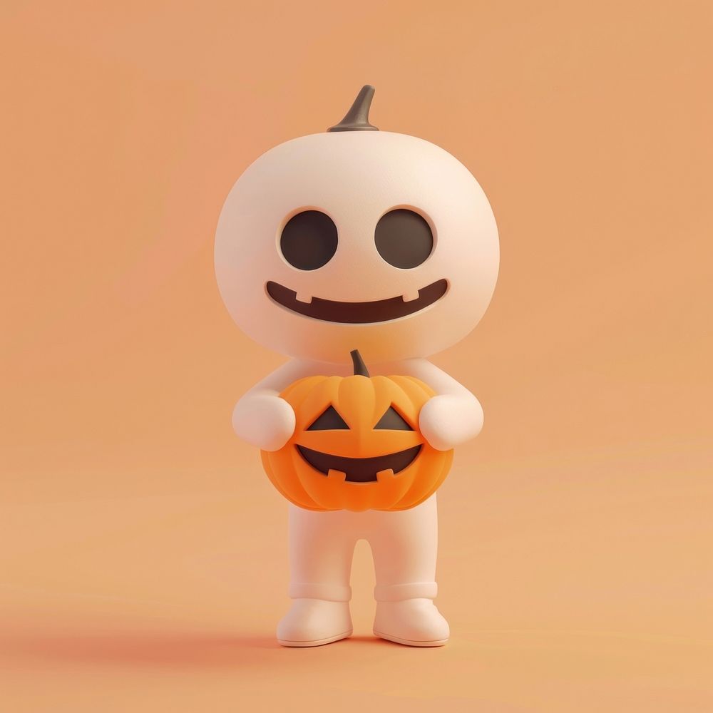 Person holding halloween pumpkin festival toy.