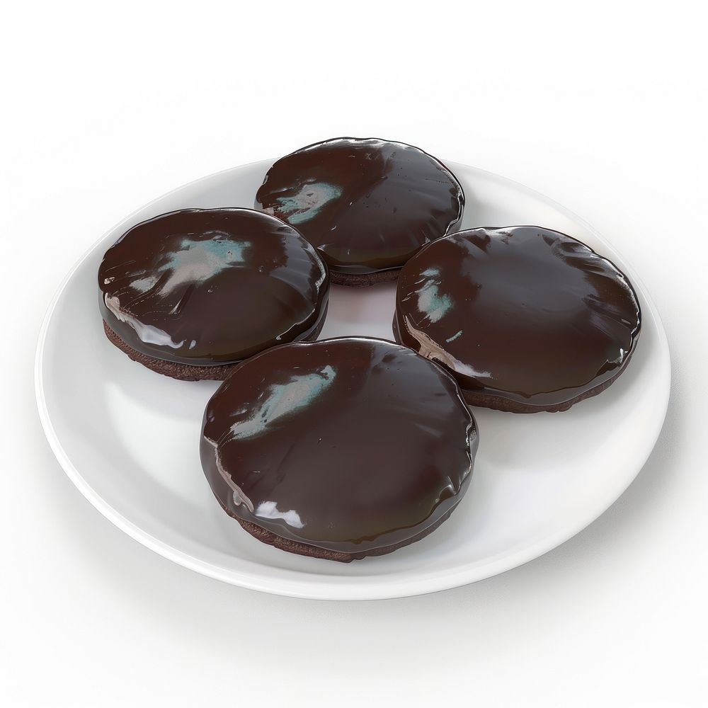 Chocolate scones confectionery dessert biscuit.