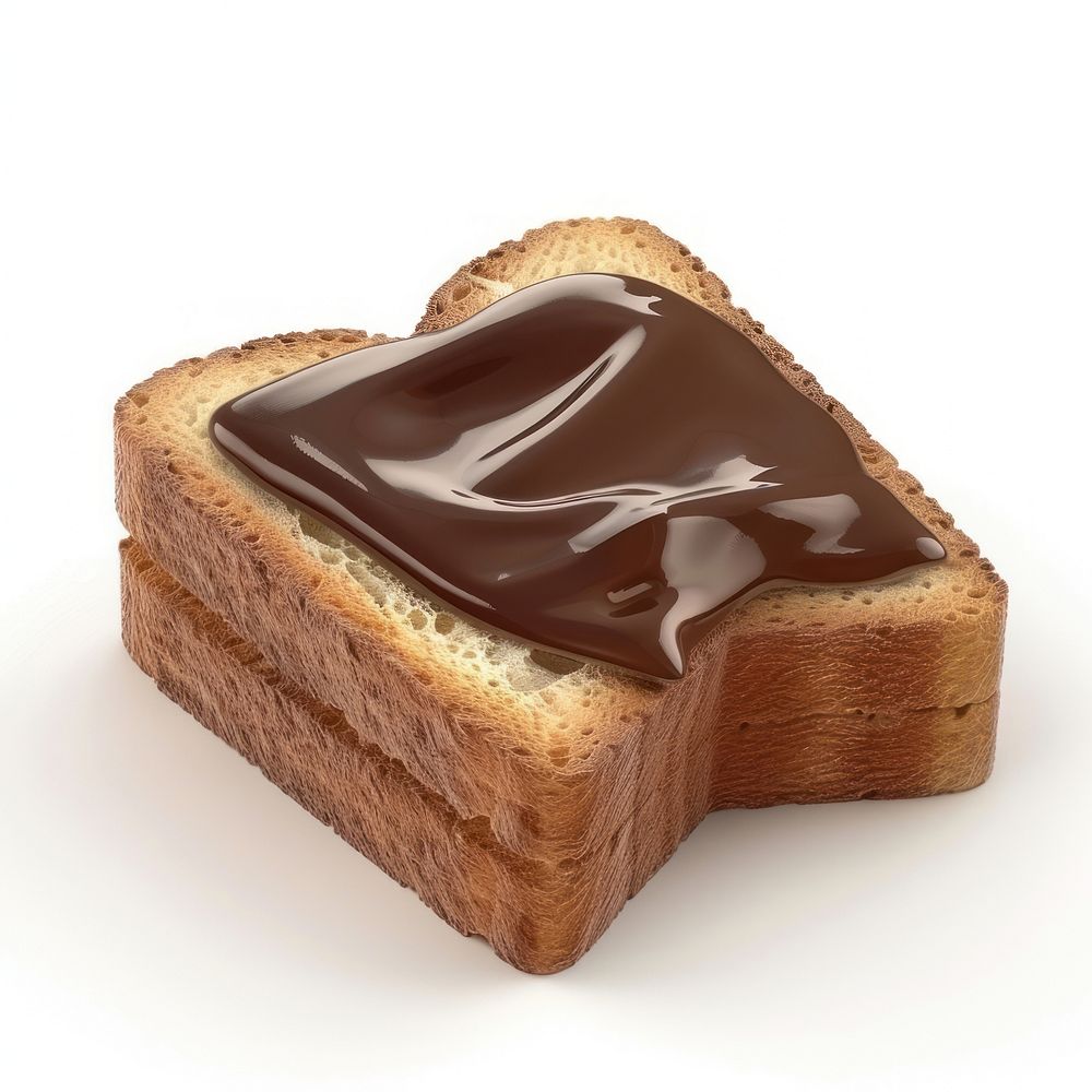 Chocolate toast dessert bread food.