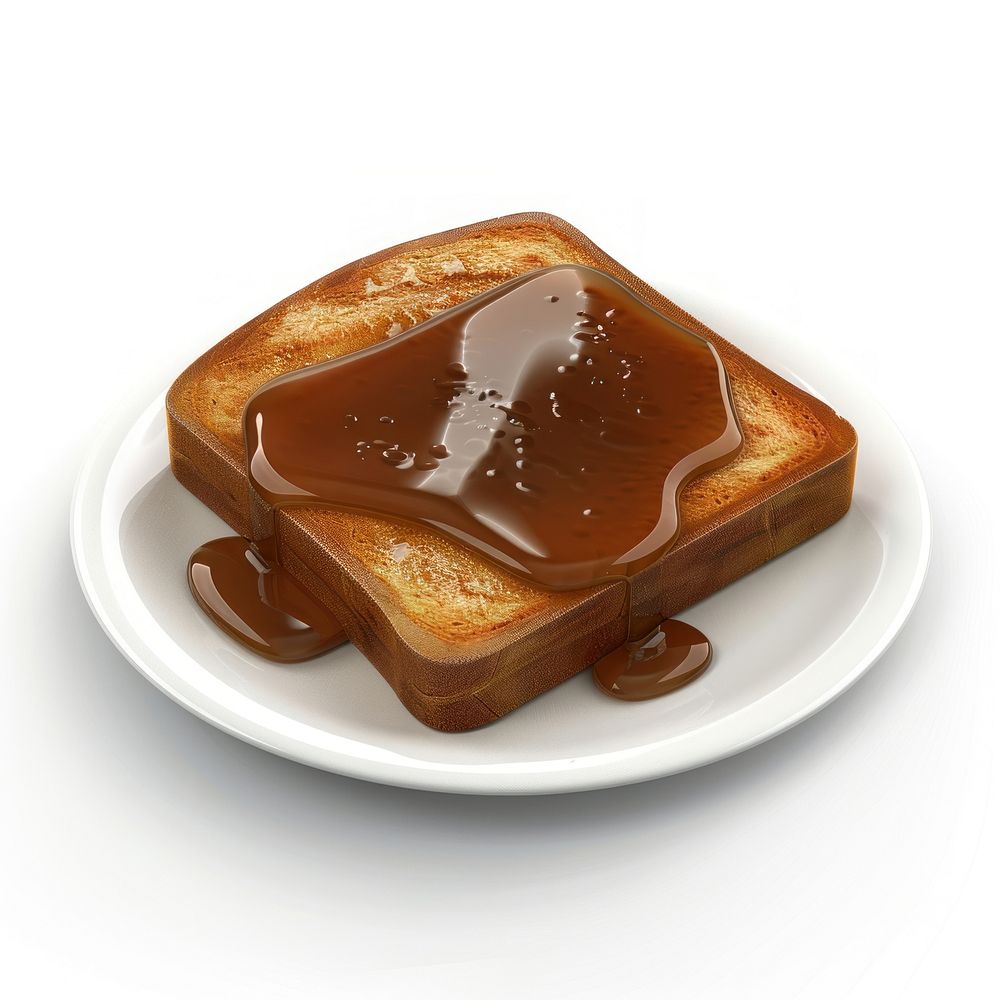 Honey Toast toast bread plate.