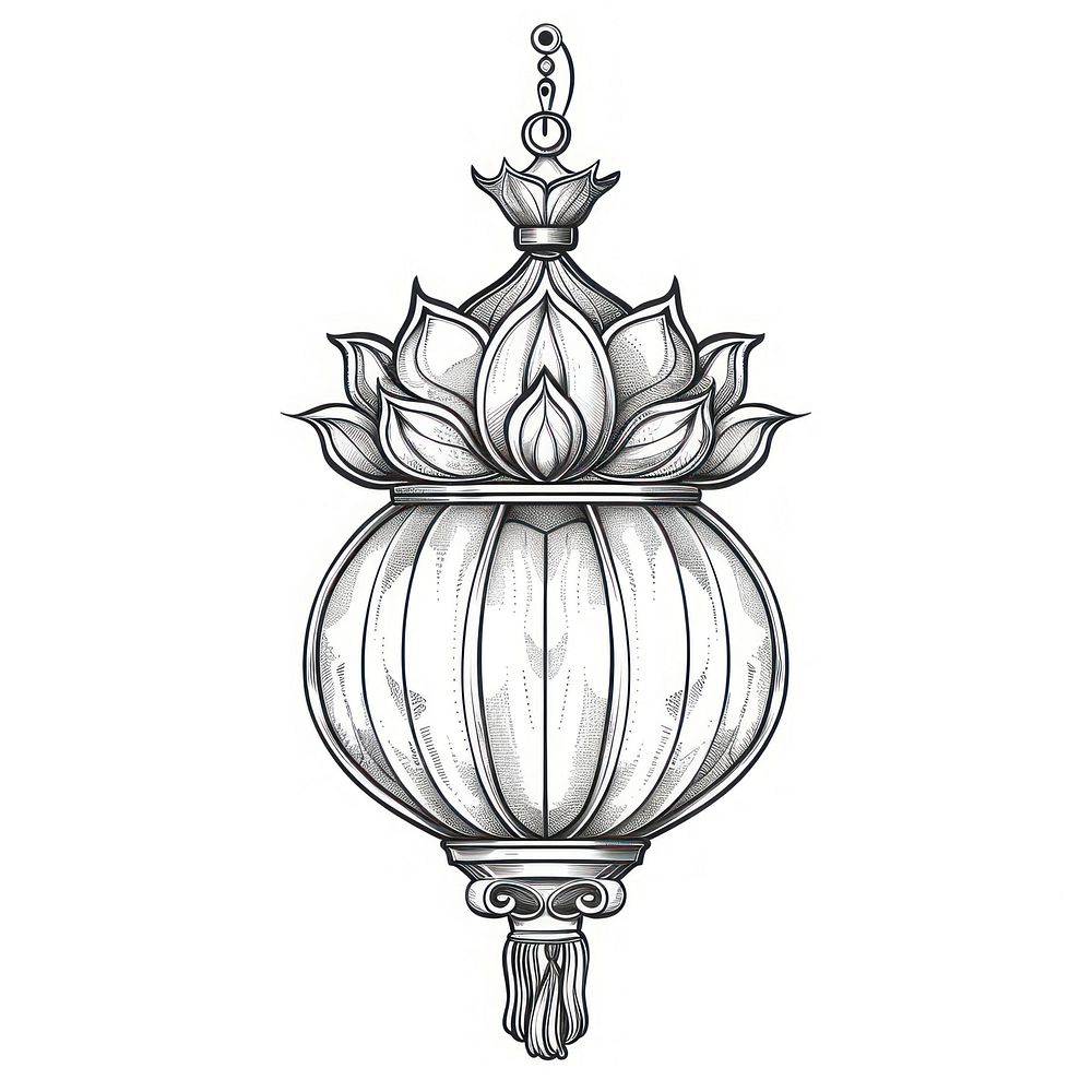 Chinese lantern illustrated accessories chandelier.