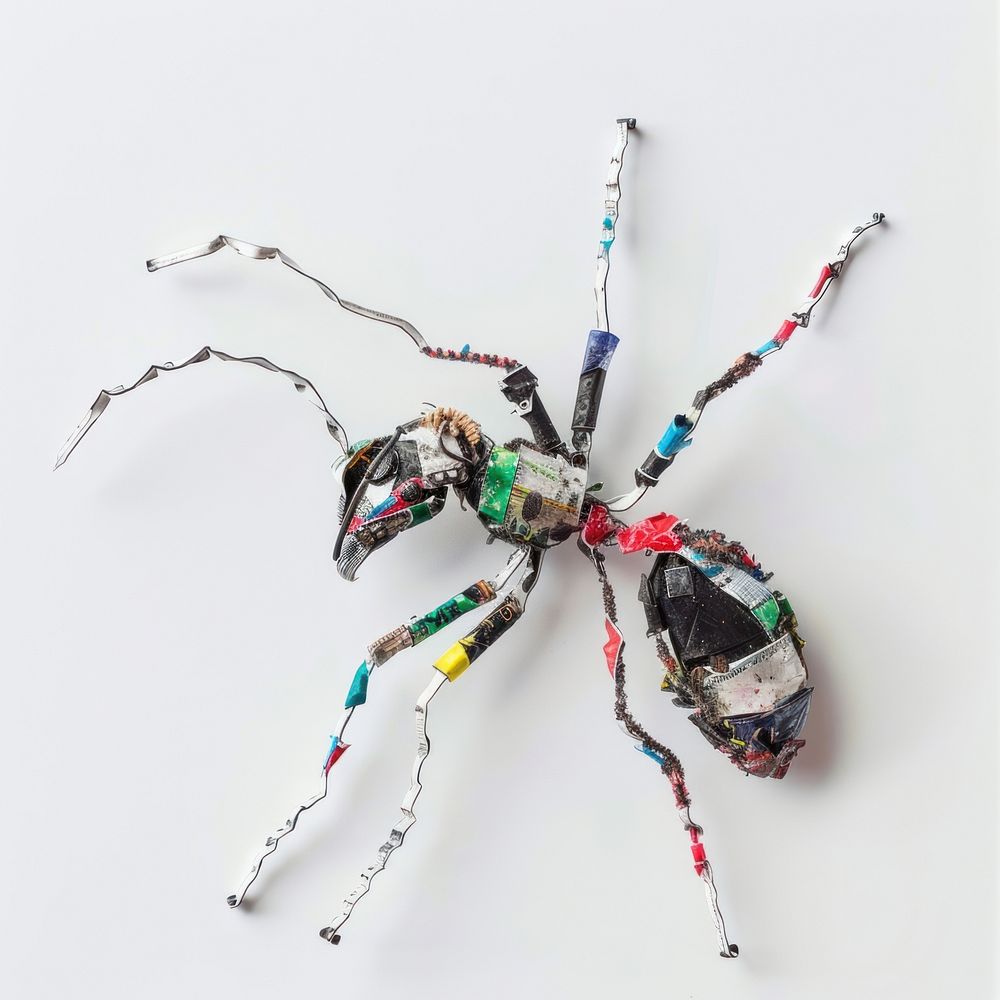 Ant made from plastic animal invertebrate arachnid.