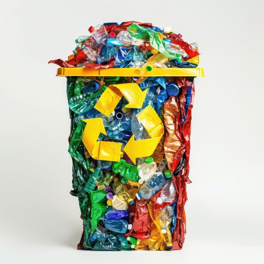 Bin icon plastic garbage trash.