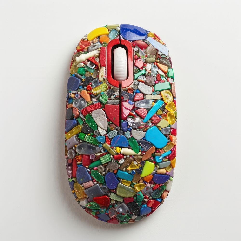 Computer mouse made from plastic electronics accessories accessory.