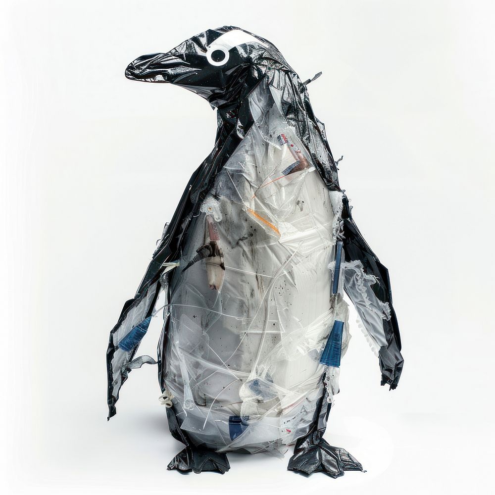 Penguin made from plastic animal wedding female.